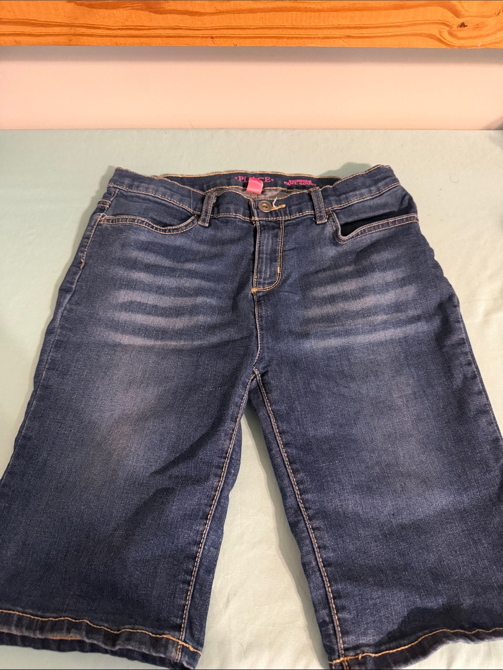The Children's Place Indigo Denim Skort-Shorts